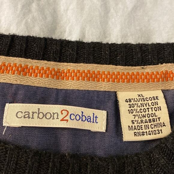 Carbon 2 Cobalt Heathered Gray and Black Sweater - Picture 3 of 8